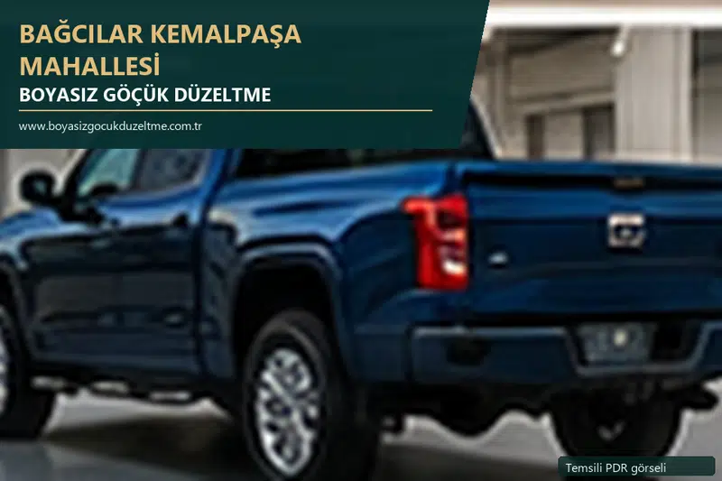 Bağcılar Kemalpaşa Mahallesi sabit nokta ve mobil PDR randevusunu anlatan temsili otomobil hizmeti görseli