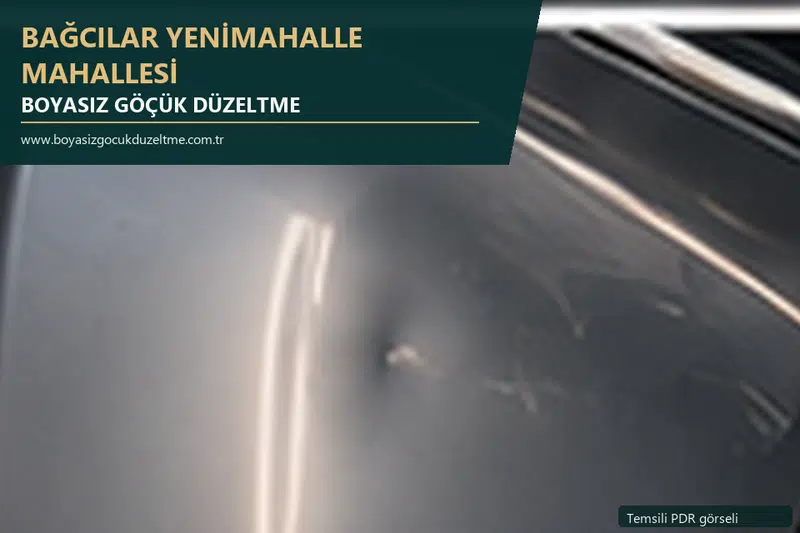 Bağcılar Yenimahalle Mahallesi sabit nokta ve mobil PDR randevusunu anlatan temsili otomobil hizmeti görseli