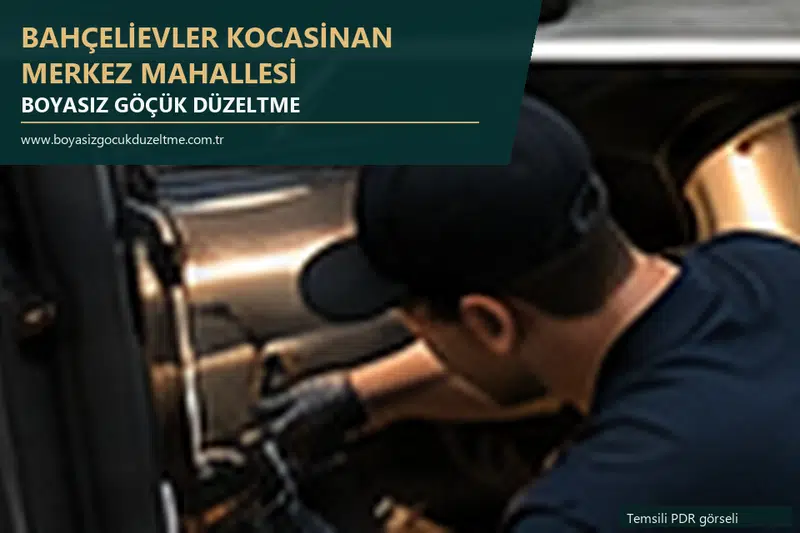Bahçelievler Kocasinan Merkez Mahallesi sabit nokta ve mobil PDR randevusunu anlatan temsili otomobil hizmeti görseli