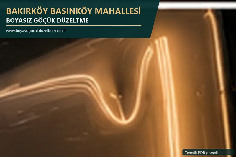 Bakırköy Basınköy Mahallesi sabit nokta ve mobil PDR randevusunu anlatan temsili otomobil hizmeti görseli