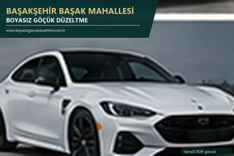 Başakşehir Başak Mahallesi sabit nokta ve mobil PDR randevusunu anlatan temsili otomobil hizmeti görseli