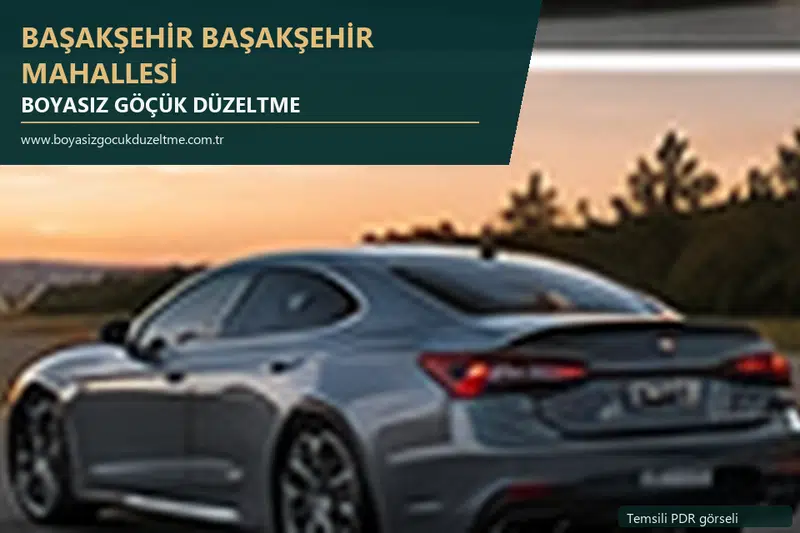 Başakşehir Başakşehir Mahallesi sabit nokta ve mobil PDR randevusunu anlatan temsili otomobil hizmeti görseli