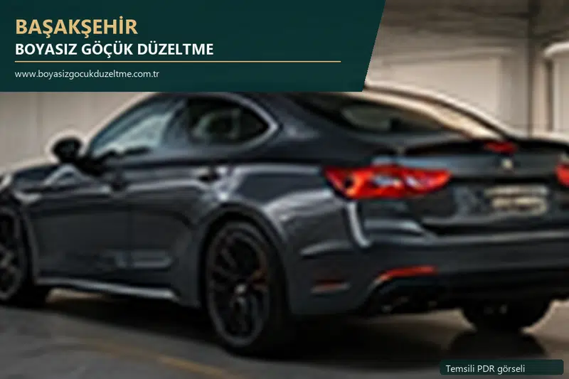 Başakşehir sabit nokta ve mobil PDR randevusunu anlatan temsili otomobil hizmeti görseli
