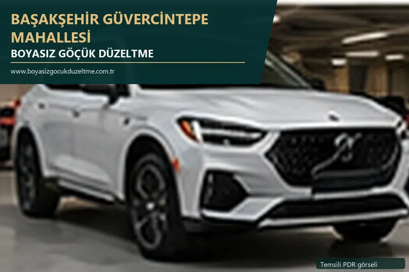 Başakşehir Güvercintepe Mahallesi sabit nokta ve mobil PDR randevusunu anlatan temsili otomobil hizmeti görseli