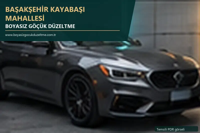 Başakşehir Kayabaşı Mahallesi sabit nokta ve mobil PDR randevusunu anlatan temsili otomobil hizmeti görseli