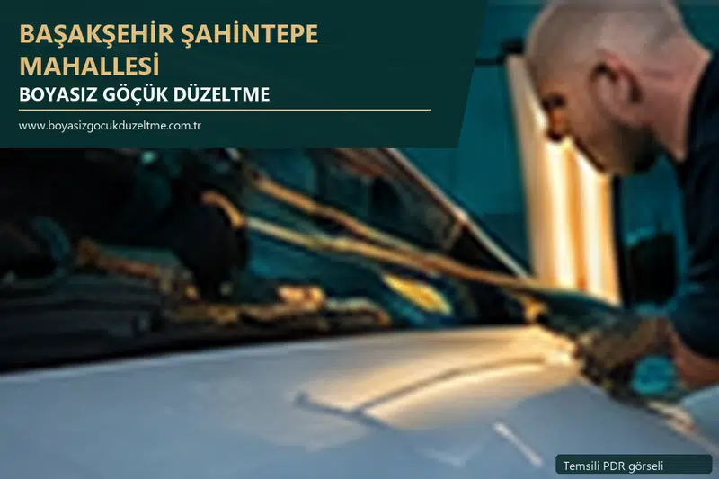 Başakşehir Şahintepe Mahallesi sabit nokta ve mobil PDR randevusunu anlatan temsili otomobil hizmeti görseli