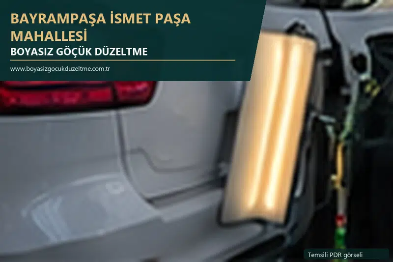 Bayrampaşa İsmet Paşa Mahallesi sabit nokta ve mobil PDR randevusunu anlatan temsili otomobil hizmeti görseli