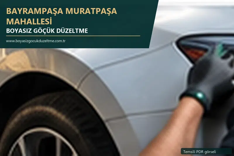 Bayrampaşa Muratpaşa Mahallesi sabit nokta ve mobil PDR randevusunu anlatan temsili otomobil hizmeti görseli
