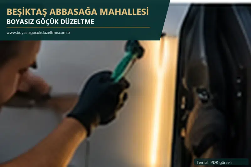 Beşiktaş Abbasağa Mahallesi sabit nokta ve mobil PDR randevusunu anlatan temsili otomobil hizmeti görseli