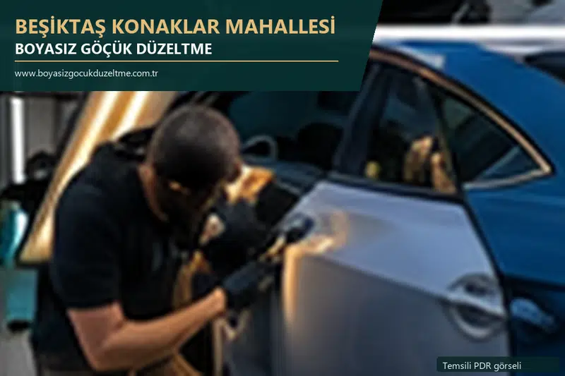 Beşiktaş Konaklar Mahallesi sabit nokta ve mobil PDR randevusunu anlatan temsili otomobil hizmeti görseli