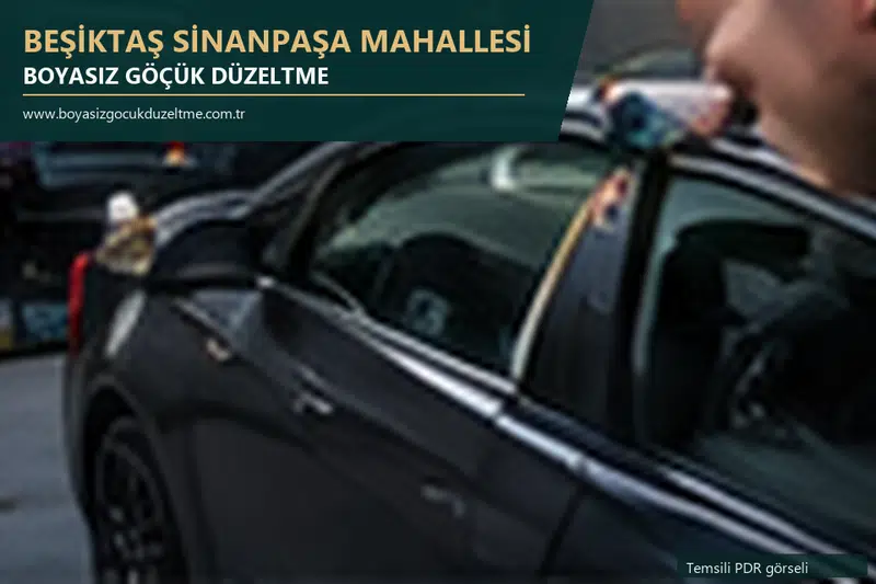 Beşiktaş Sinanpaşa Mahallesi sabit nokta ve mobil PDR randevusunu anlatan temsili otomobil hizmeti görseli