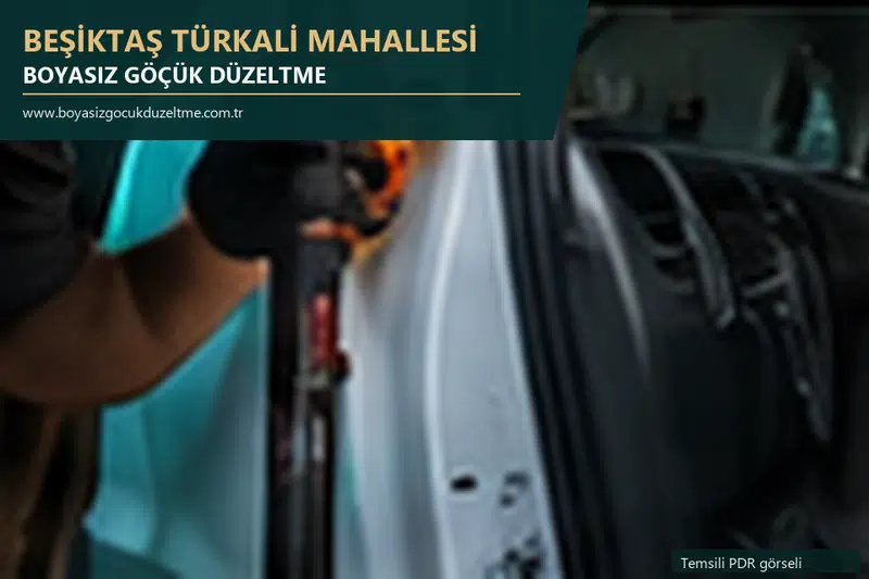 Beşiktaş Türkali Mahallesi sabit nokta ve mobil PDR randevusunu anlatan temsili otomobil hizmeti görseli