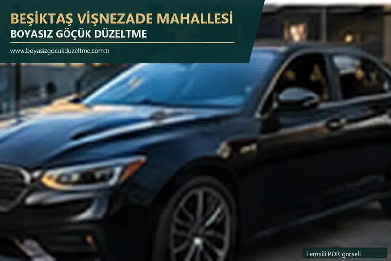 Beşiktaş Vişnezade Mahallesi sabit nokta ve mobil PDR randevusunu anlatan temsili otomobil hizmeti görseli