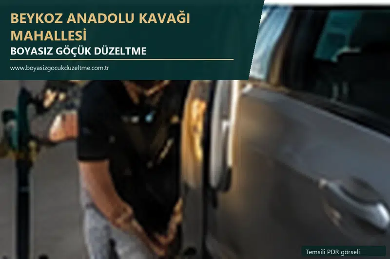 Beykoz Anadolu Kavağı Mahallesi sabit nokta ve mobil PDR randevusunu anlatan temsili otomobil hizmeti görseli