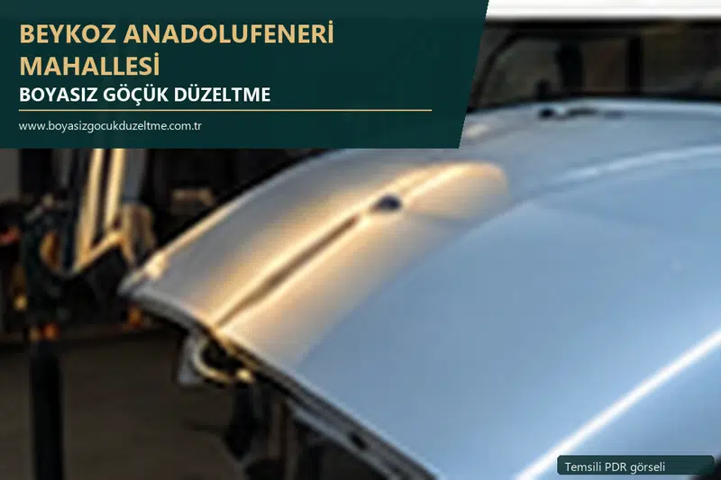 Beykoz Anadolufeneri Mahallesi sabit nokta ve mobil PDR randevusunu anlatan temsili otomobil hizmeti görseli