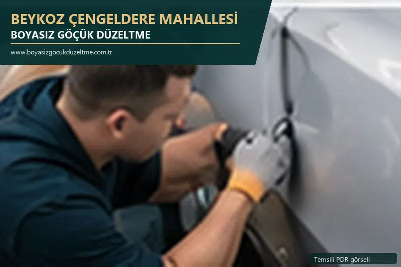 Beykoz Çengeldere Mahallesi sabit nokta ve mobil PDR randevusunu anlatan temsili otomobil hizmeti görseli