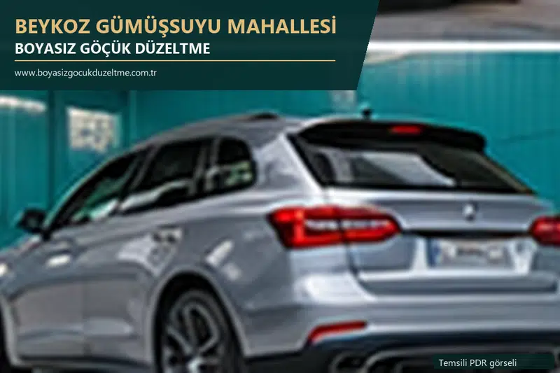 Beykoz Gümüşsuyu Mahallesi sabit nokta ve mobil PDR randevusunu anlatan temsili otomobil hizmeti görseli