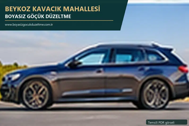 Beykoz Kavacık Mahallesi sabit nokta ve mobil PDR randevusunu anlatan temsili otomobil hizmeti görseli