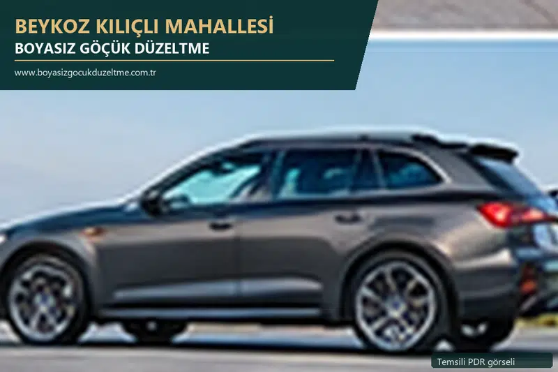 Beykoz Kılıçlı Mahallesi sabit nokta ve mobil PDR randevusunu anlatan temsili otomobil hizmeti görseli