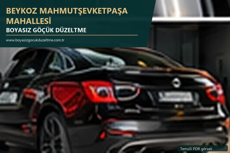 Beykoz Mahmutşevketpaşa Mahallesi sabit nokta ve mobil PDR randevusunu anlatan temsili otomobil hizmeti görseli