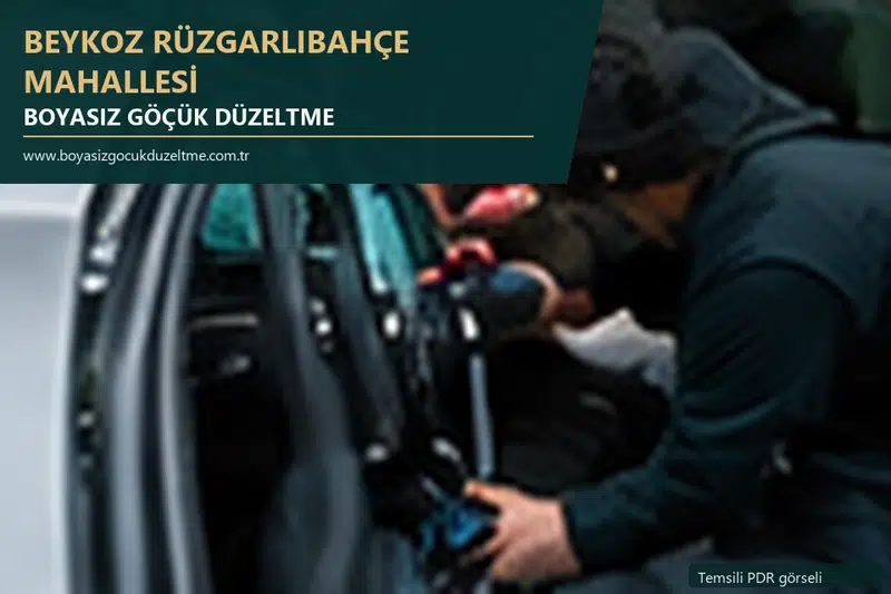 Beykoz Rüzgarlıbahçe Mahallesi sabit nokta ve mobil PDR randevusunu anlatan temsili otomobil hizmeti görseli