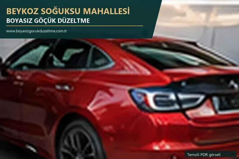 Beykoz Soğuksu Mahallesi sabit nokta ve mobil PDR randevusunu anlatan temsili otomobil hizmeti görseli