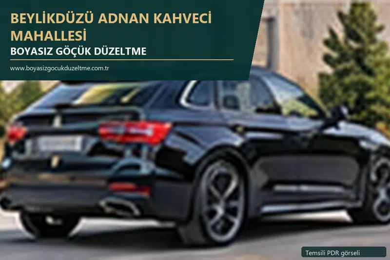 Beylikdüzü Adnan Kahveci Mahallesi sabit nokta ve mobil PDR randevusunu anlatan temsili otomobil hizmeti görseli