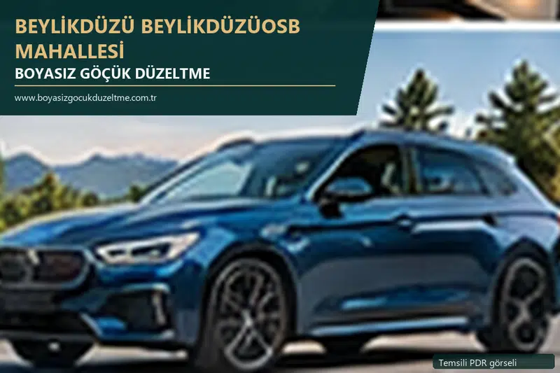 Beylikdüzü Beylikdüzüosb Mahallesi sabit nokta ve mobil PDR randevusunu anlatan temsili otomobil hizmeti görseli