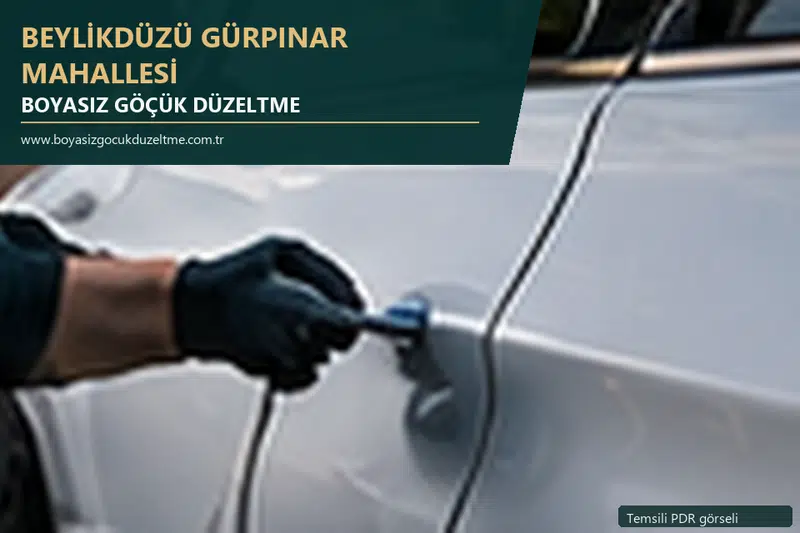Beylikdüzü Gürpınar Mahallesi sabit nokta ve mobil PDR randevusunu anlatan temsili otomobil hizmeti görseli
