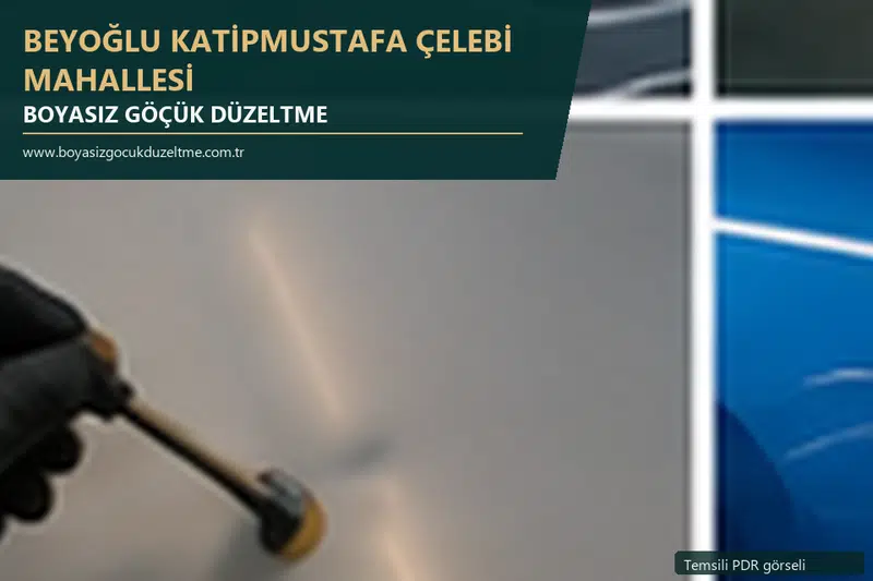 Beyoğlu Katipmustafa Çelebi Mahallesi sabit nokta ve mobil PDR randevusunu anlatan temsili otomobil hizmeti görseli