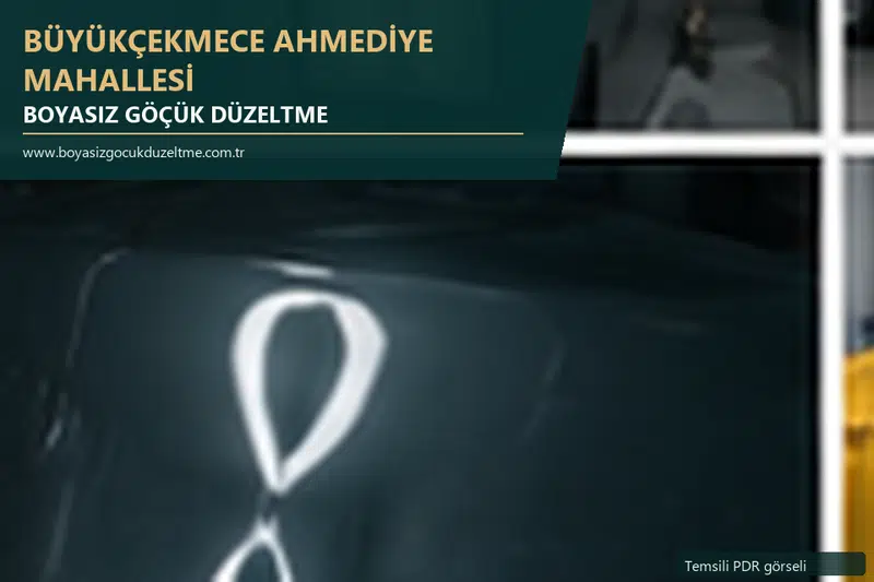Büyükçekmece Ahmediye Mahallesi sabit nokta ve mobil PDR randevusunu anlatan temsili otomobil hizmeti görseli