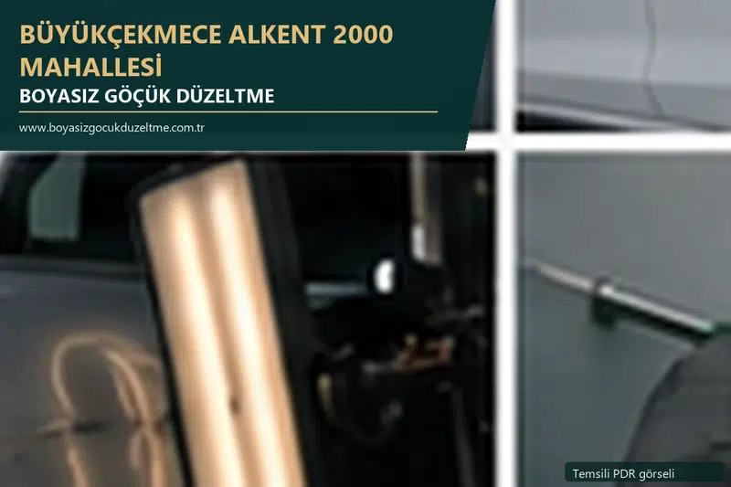 Büyükçekmece Alkent 2000 Mahallesi sabit nokta ve mobil PDR randevusunu anlatan temsili otomobil hizmeti görseli