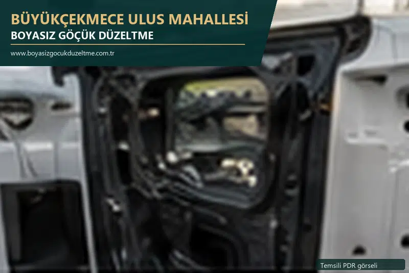 Büyükçekmece Ulus Mahallesi sabit nokta ve mobil PDR randevusunu anlatan temsili otomobil hizmeti görseli