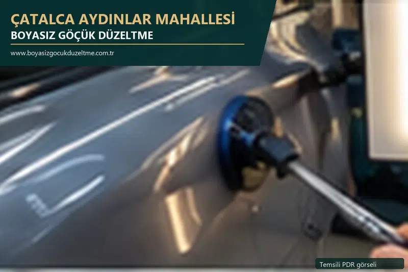 Çatalca Aydınlar Mahallesi sabit nokta ve mobil PDR randevusunu anlatan temsili otomobil hizmeti görseli