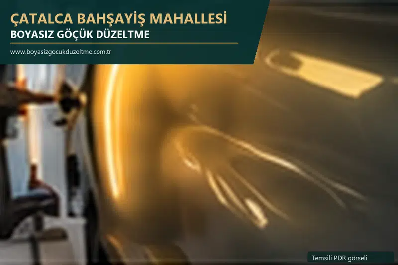 Çatalca Bahşayiş Mahallesi sabit nokta ve mobil PDR randevusunu anlatan temsili otomobil hizmeti görseli