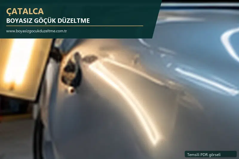 Çatalca sabit nokta ve mobil PDR randevusunu anlatan temsili otomobil hizmeti görseli