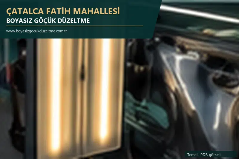 Çatalca Fatih Mahallesi sabit nokta ve mobil PDR randevusunu anlatan temsili otomobil hizmeti görseli