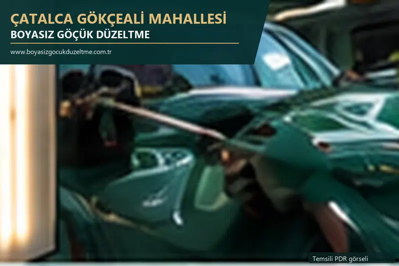 Çatalca Gökçeali Mahallesi sabit nokta ve mobil PDR randevusunu anlatan temsili otomobil hizmeti görseli
