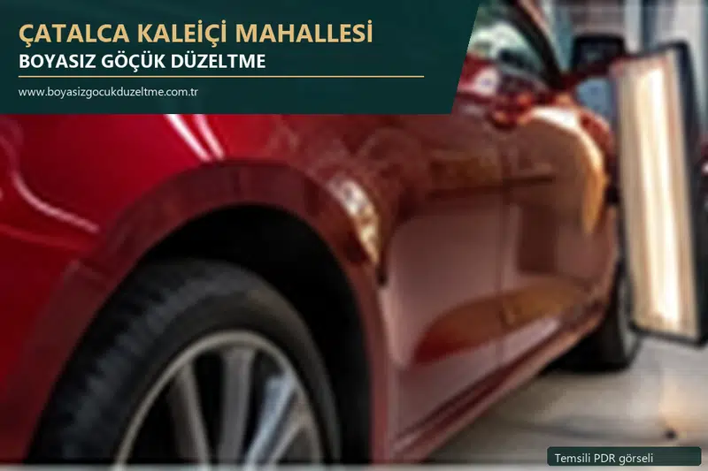 Çatalca Kaleiçi Mahallesi sabit nokta ve mobil PDR randevusunu anlatan temsili otomobil hizmeti görseli