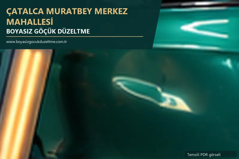 Çatalca Muratbey Merkez Mahallesi sabit nokta ve mobil PDR randevusunu anlatan temsili otomobil hizmeti görseli