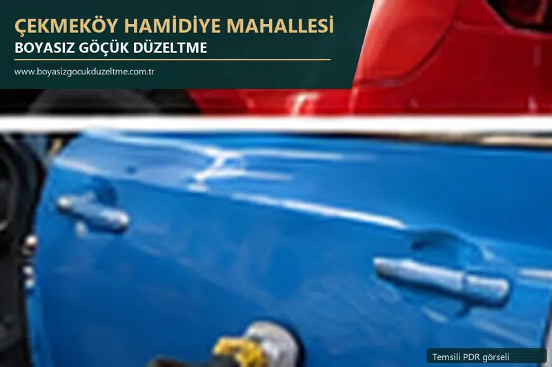 Çekmeköy Hamidiye Mahallesi sabit nokta ve mobil PDR randevusunu anlatan temsili otomobil hizmeti görseli