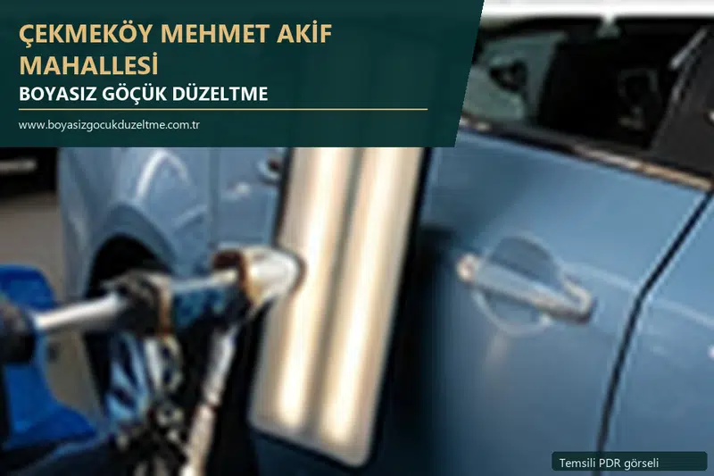 Çekmeköy Mehmet Akif Mahallesi sabit nokta ve mobil PDR randevusunu anlatan temsili otomobil hizmeti görseli