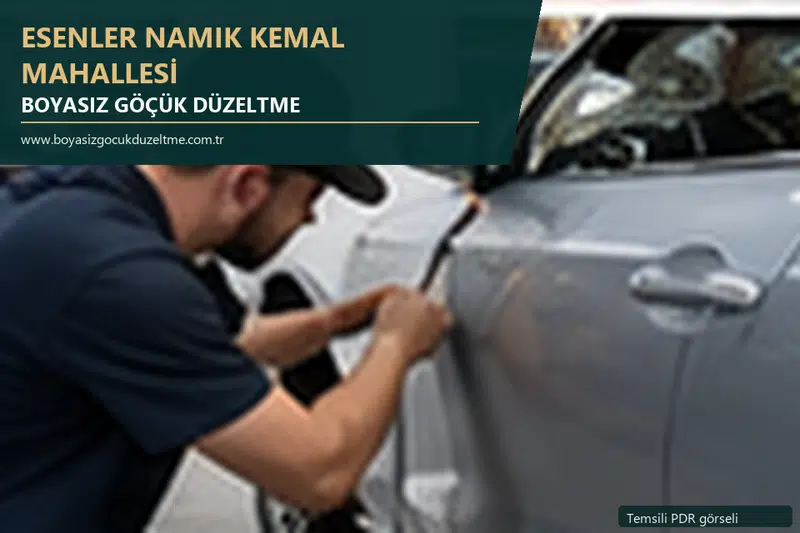 Esenler Namık Kemal Mahallesi sabit nokta ve mobil PDR randevusunu anlatan temsili otomobil hizmeti görseli