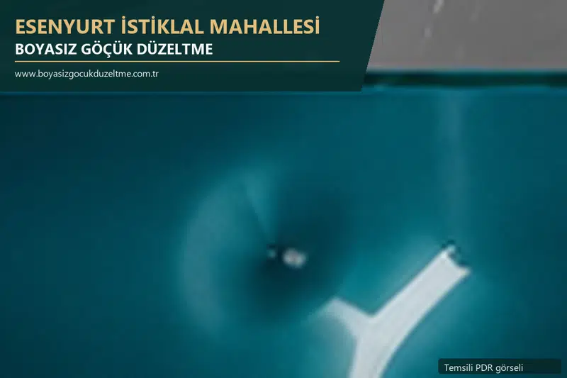 Esenyurt İstiklal Mahallesi sabit nokta ve mobil PDR randevusunu anlatan temsili otomobil hizmeti görseli
