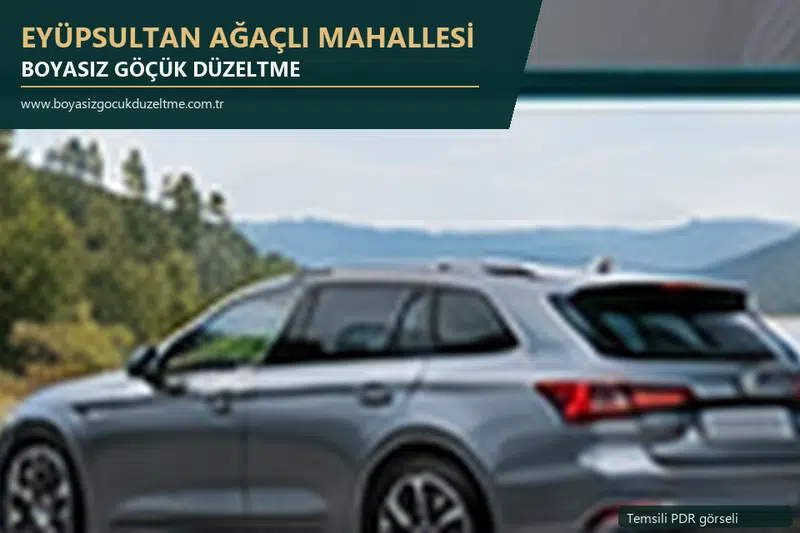 Eyüpsultan Ağaçlı Mahallesi sabit nokta ve mobil PDR randevusunu anlatan temsili otomobil hizmeti görseli