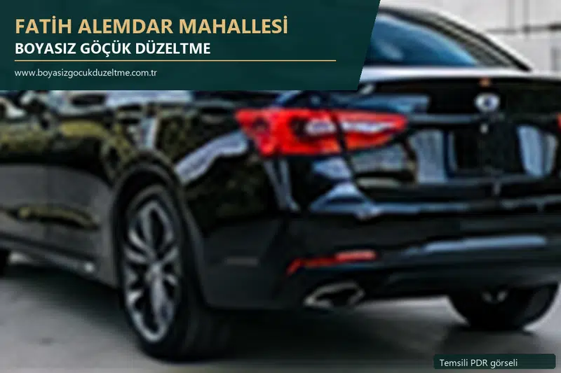 Fatih Alemdar Mahallesi sabit nokta ve mobil PDR randevusunu anlatan temsili otomobil hizmeti görseli