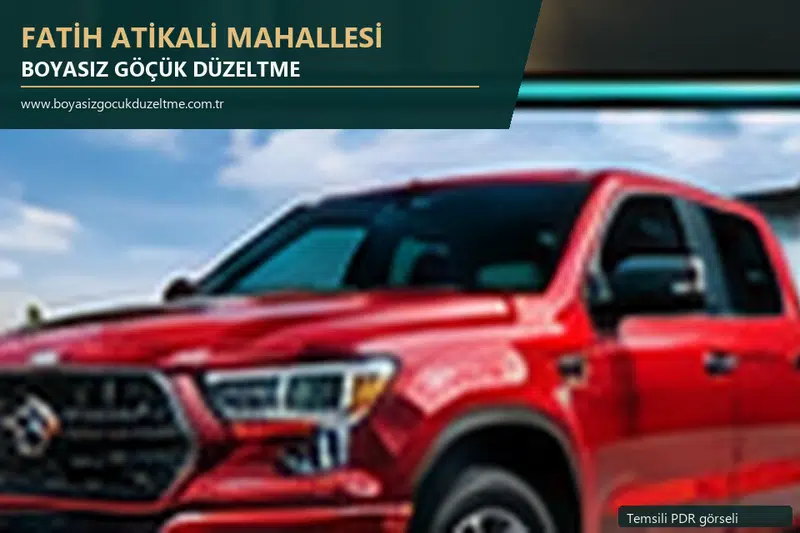 Fatih Atikali Mahallesi sabit nokta ve mobil PDR randevusunu anlatan temsili otomobil hizmeti görseli