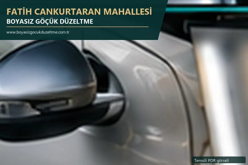 Fatih Cankurtaran Mahallesi sabit nokta ve mobil PDR randevusunu anlatan temsili otomobil hizmeti görseli