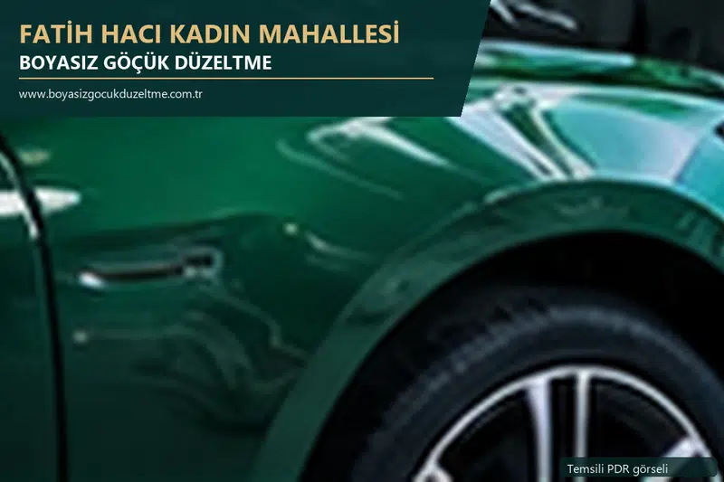 Fatih Hacı Kadın Mahallesi sabit nokta ve mobil PDR randevusunu anlatan temsili otomobil hizmeti görseli