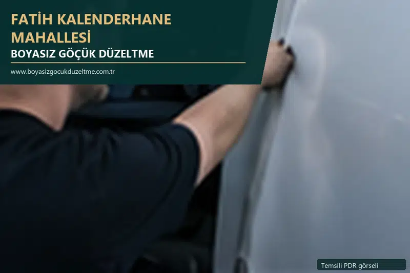 Fatih Kalenderhane Mahallesi sabit nokta ve mobil PDR randevusunu anlatan temsili otomobil hizmeti görseli